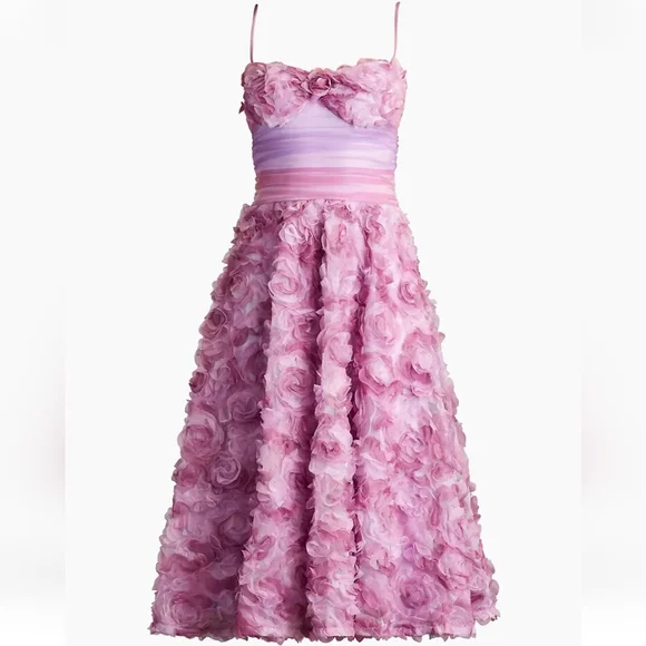 Tadashi Shoji Women's 3D Floral Appliqué Fit And Flare Cocktail Dress - Picture 5 of 17